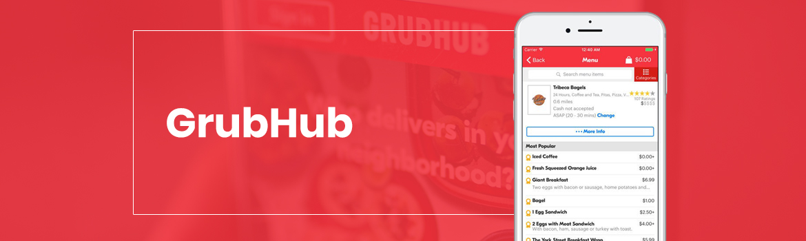 Grubhub Food Delivery App
