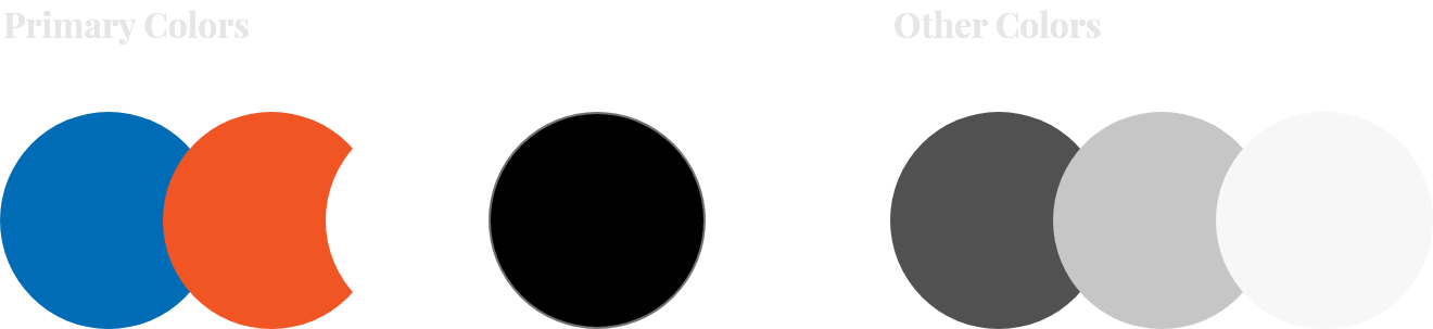 >Color Palette foruber app Prototype