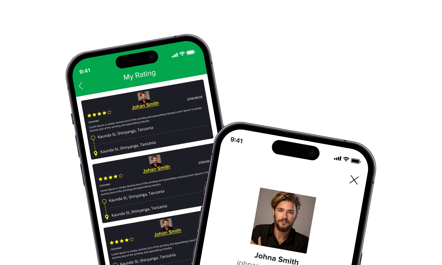 book a ride app portfolio