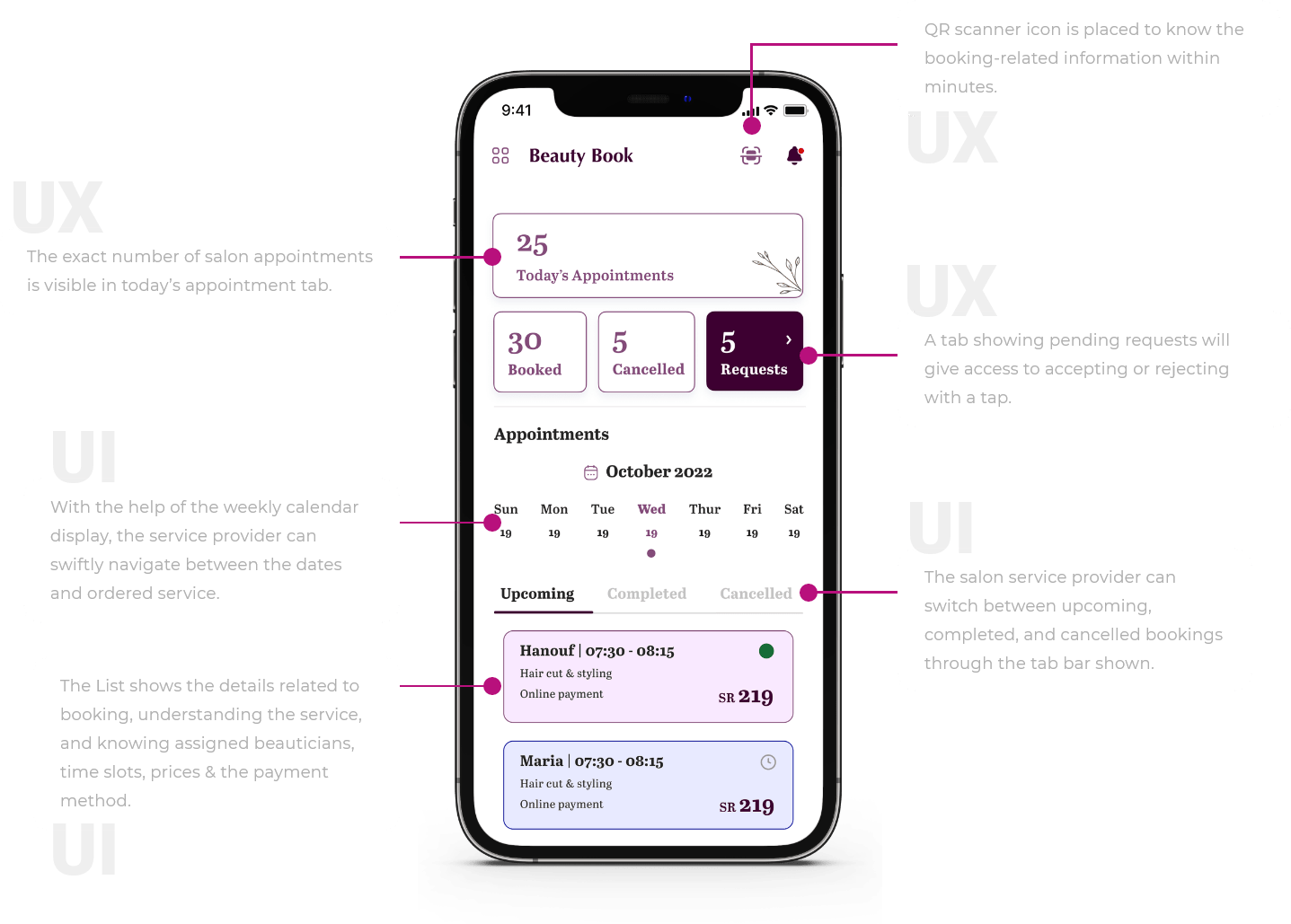 Beauty Service Provider App