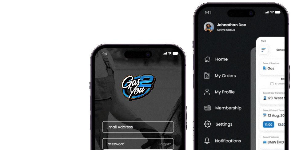 fuel and gas delivery app