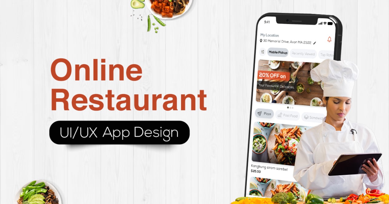 Online Restaurant Mobile App UI UX Design
