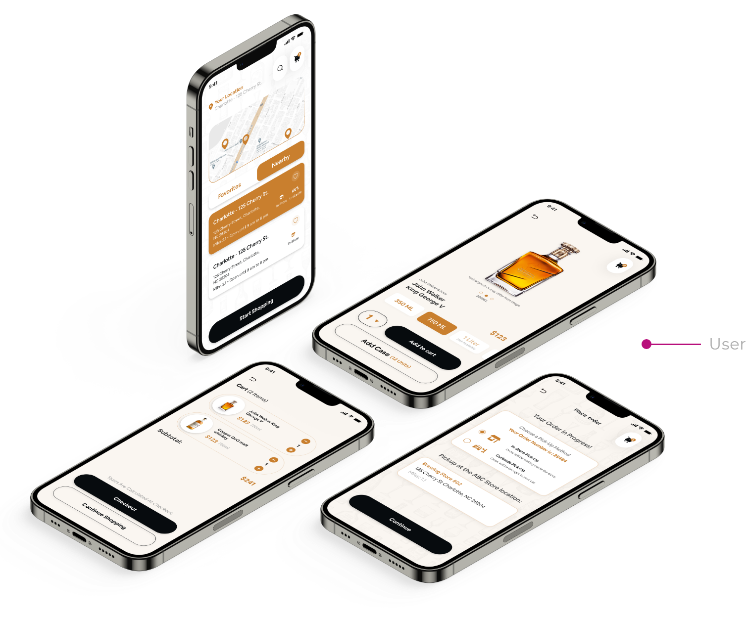 liquor store app design