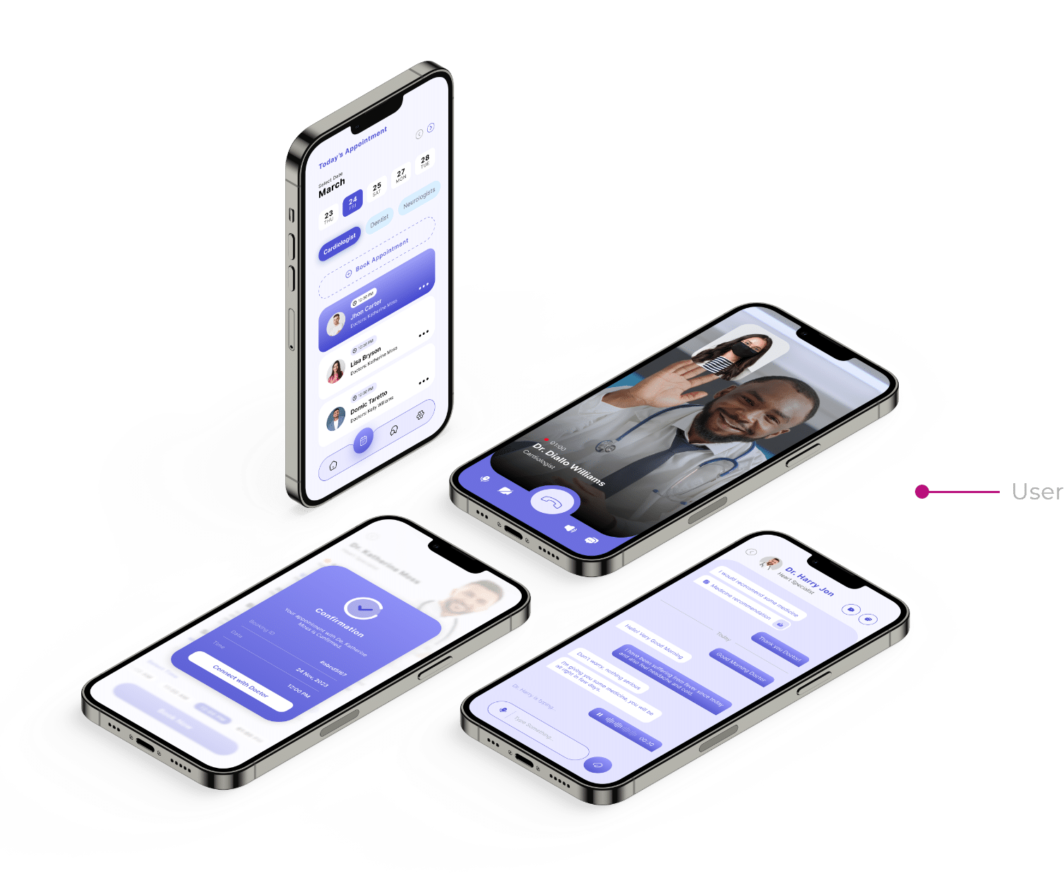 ui ux design of healthcare app
