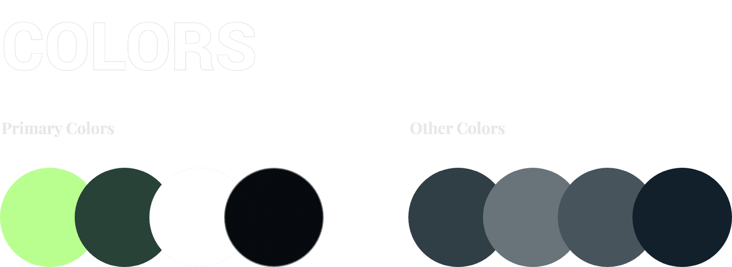 color palette for fitness app design