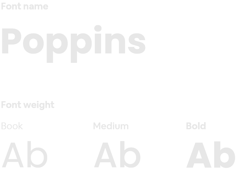 font family for shoe app design