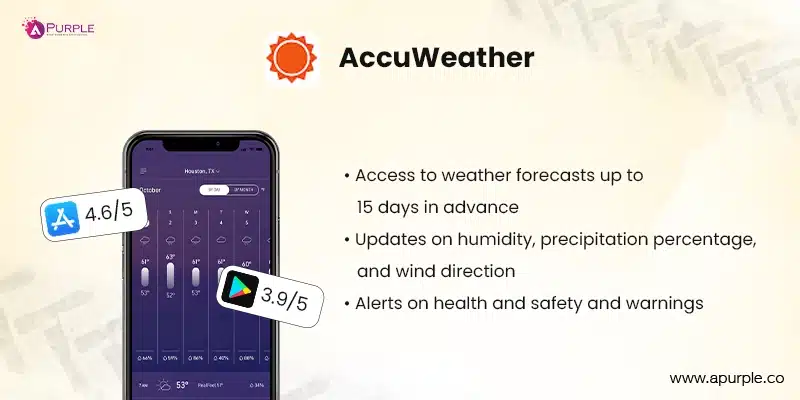 AccuWeather - Health and Productivity Truck Driver App