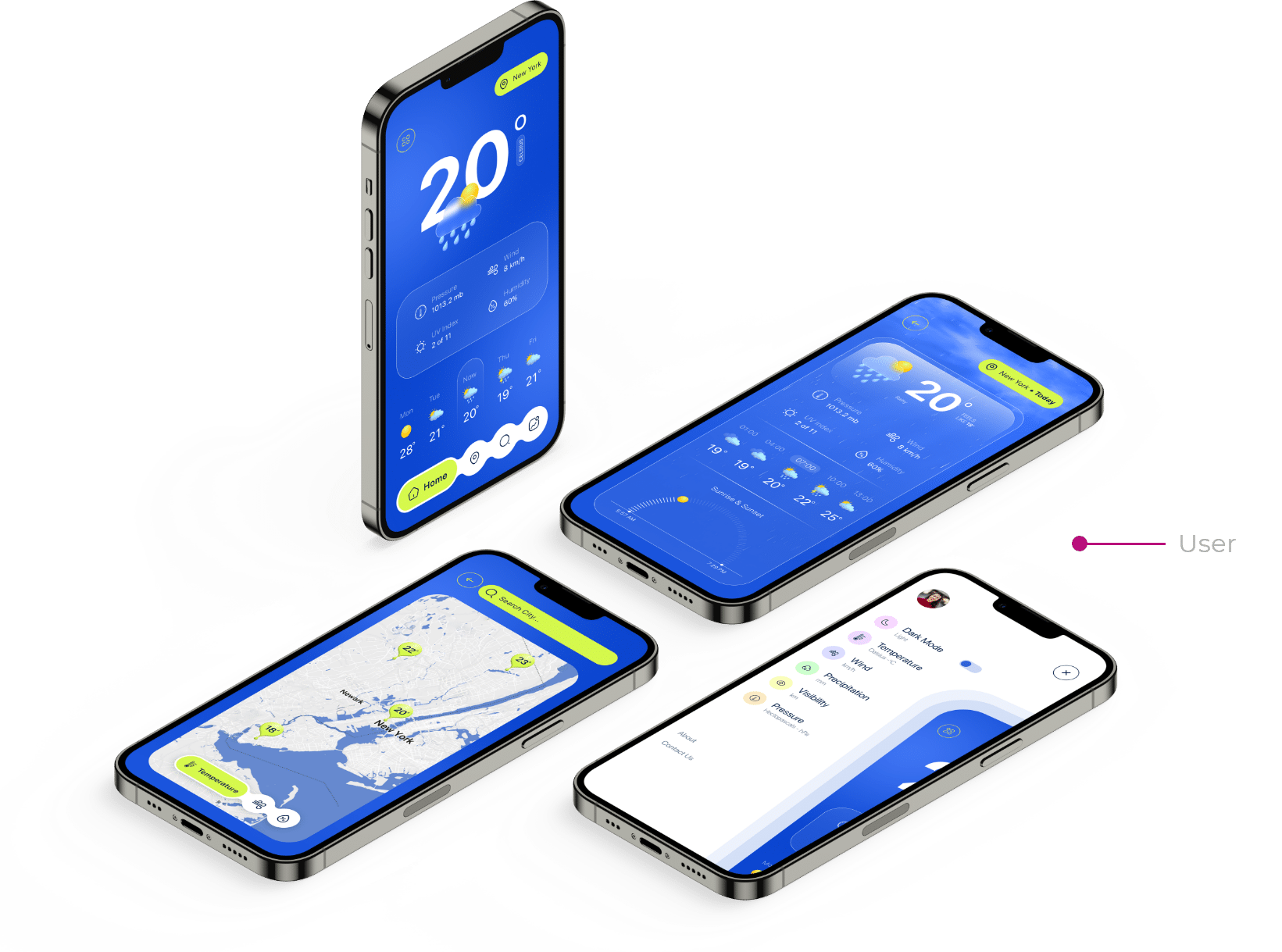 design weather app ui