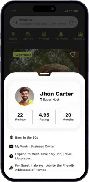 guest app features for airbnb clone