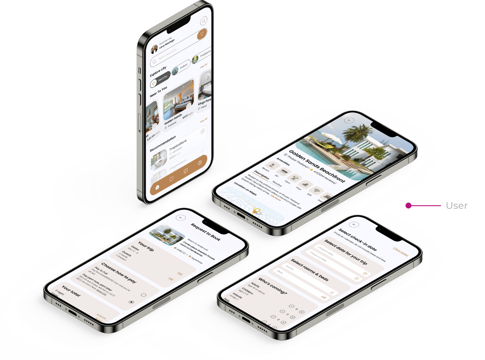 hotel booking ui design