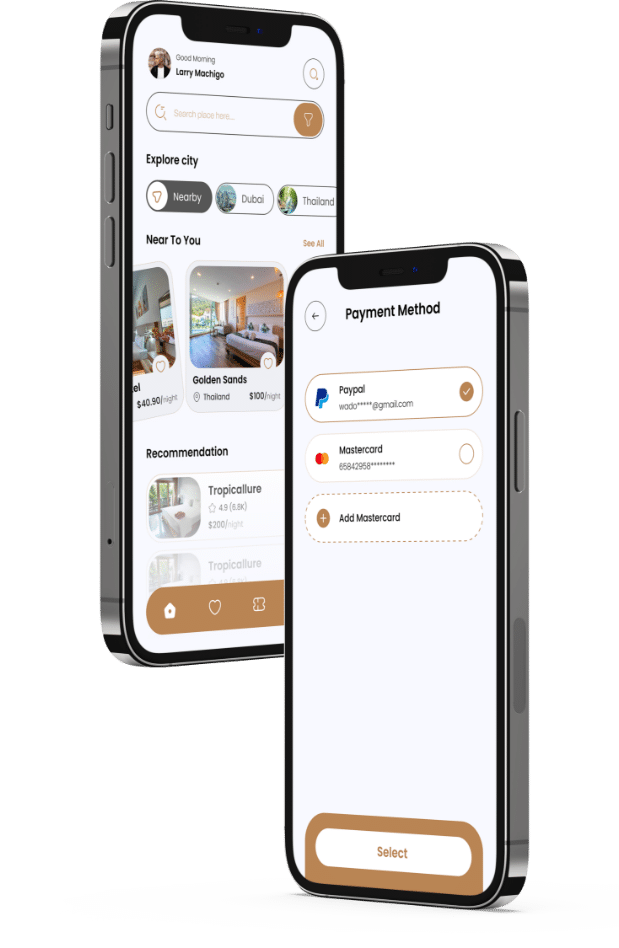 hotel mobile app design