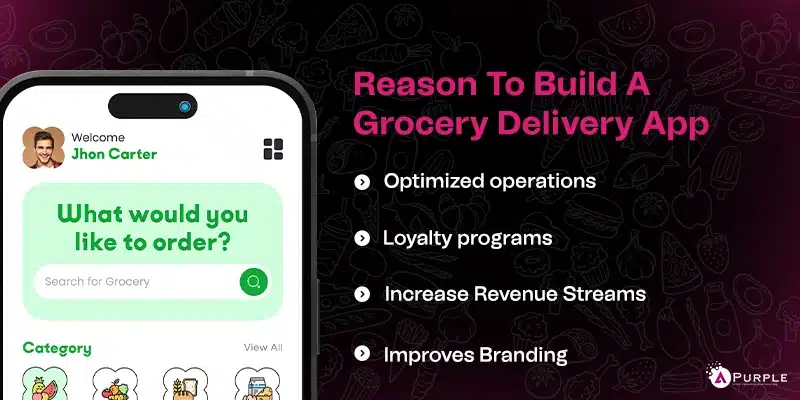 Reason to build grocery-delivery app