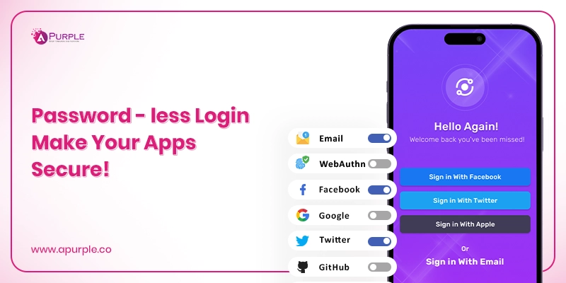 password less login top design trend