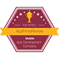 appfirmsreview badge for apurple mobile app development company