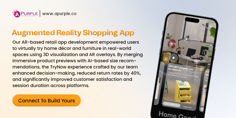 augmented reality shopping app development by apurple