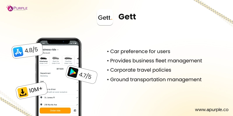 gett rideshare alternative to ube and lyft